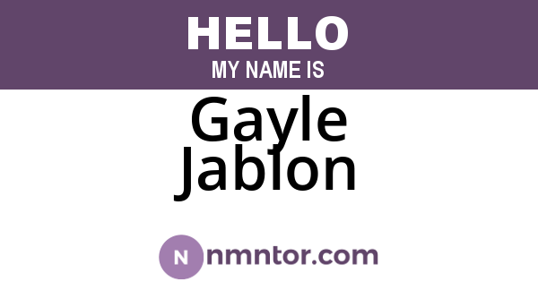 Gayle Jablon