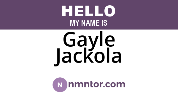 Gayle Jackola
