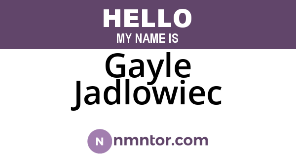 Gayle Jadlowiec