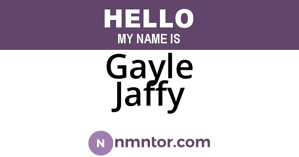 Gayle Jaffy