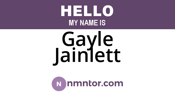 Gayle Jainlett