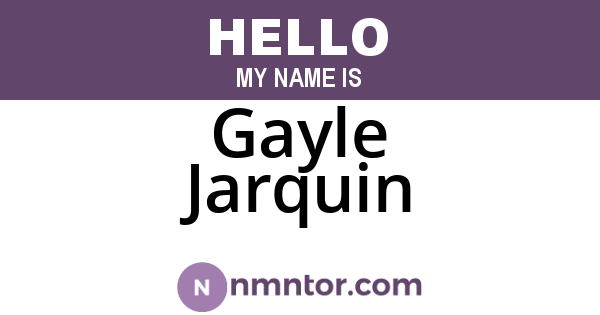 Gayle Jarquin