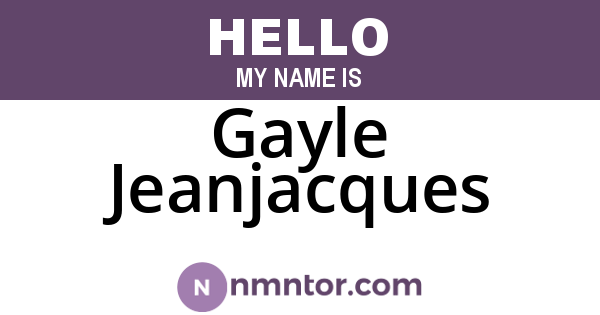 Gayle Jeanjacques
