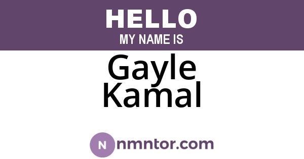 Gayle Kamal