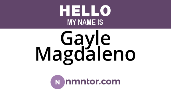 Gayle Magdaleno