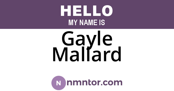 Gayle Mallard