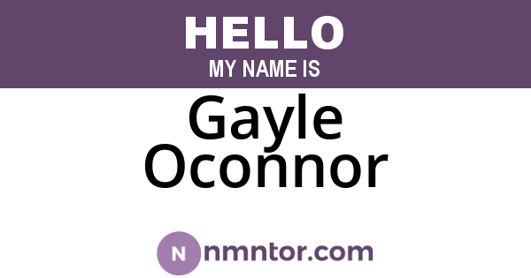 Gayle Oconnor