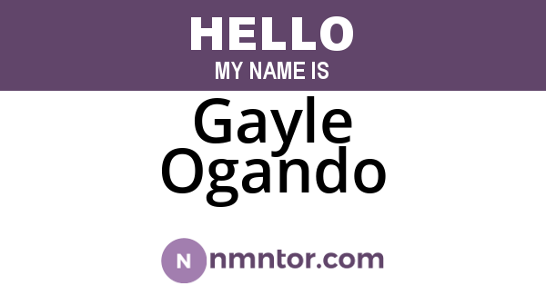 Gayle Ogando
