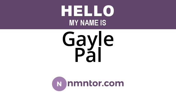 Gayle Pal
