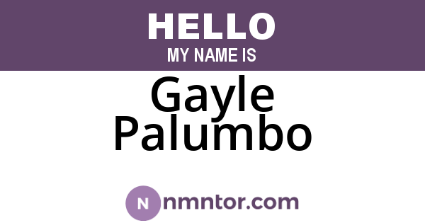 Gayle Palumbo