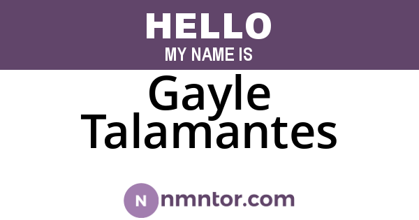 Gayle Talamantes