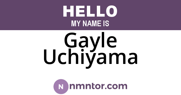 Gayle Uchiyama