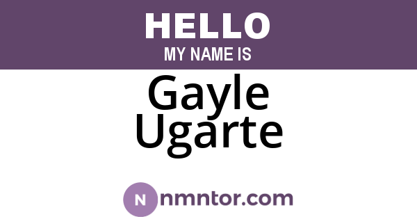 Gayle Ugarte