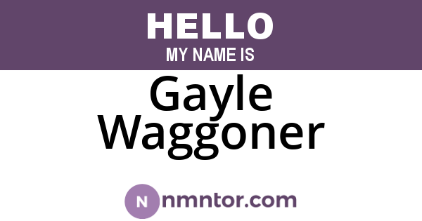 Gayle Waggoner