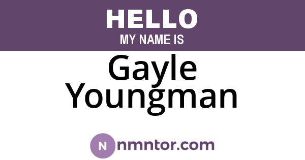Gayle Youngman