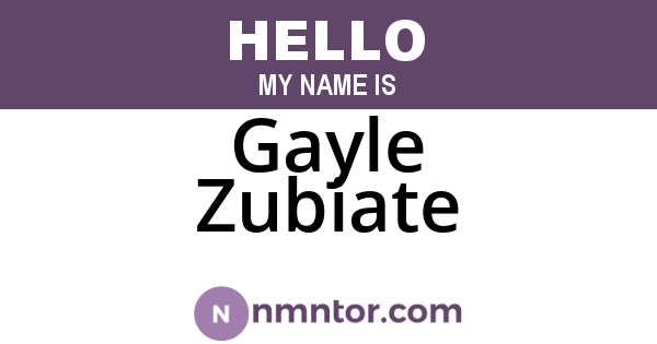 Gayle Zubiate
