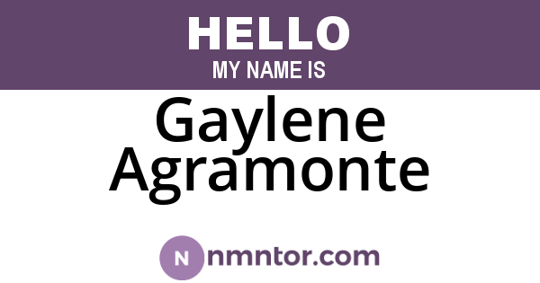 Gaylene Agramonte