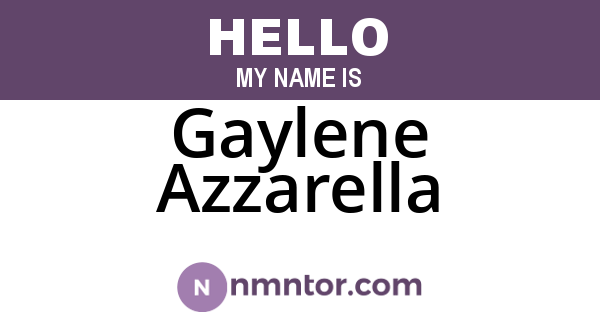Gaylene Azzarella