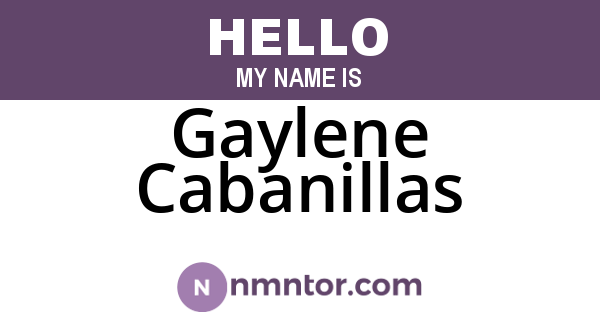 Gaylene Cabanillas