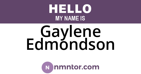 Gaylene Edmondson