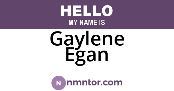Gaylene Egan