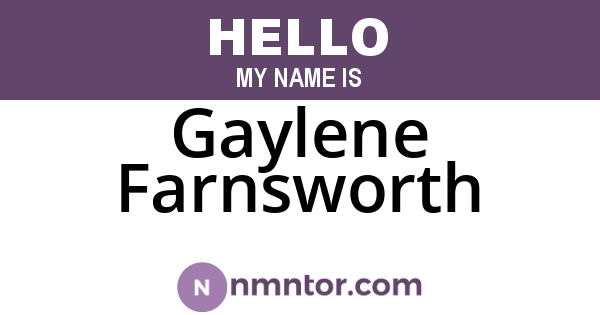Gaylene Farnsworth