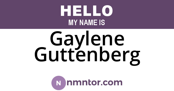 Gaylene Guttenberg