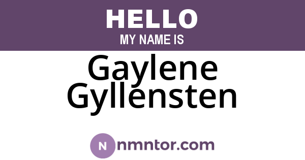 Gaylene Gyllensten