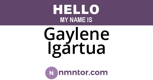 Gaylene Igartua