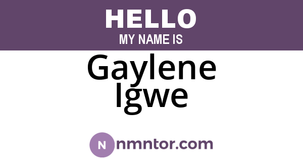 Gaylene Igwe