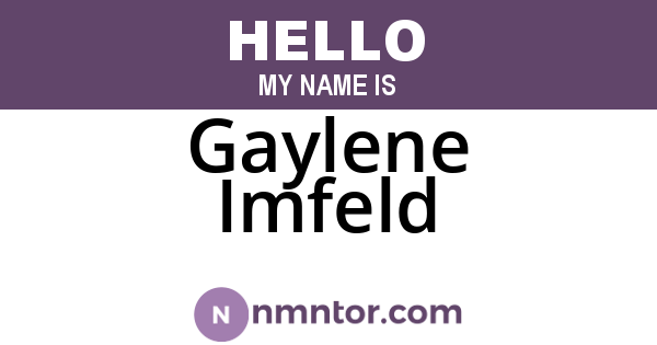 Gaylene Imfeld