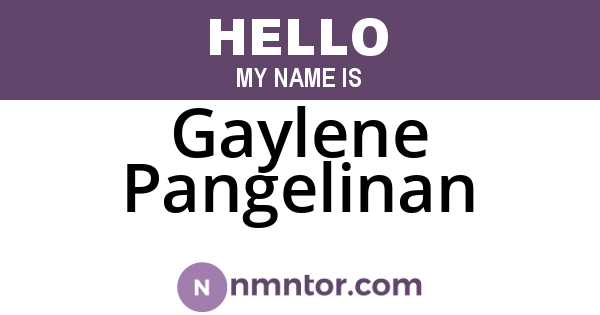 Gaylene Pangelinan