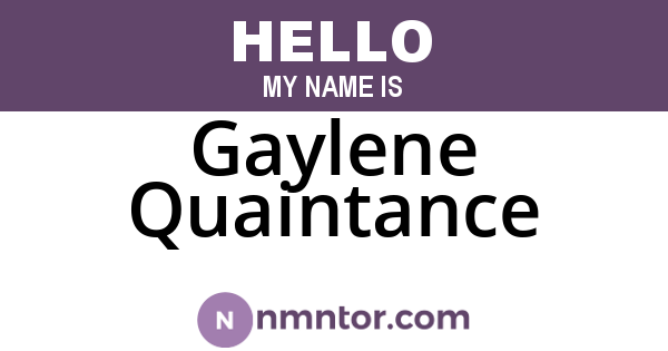 Gaylene Quaintance