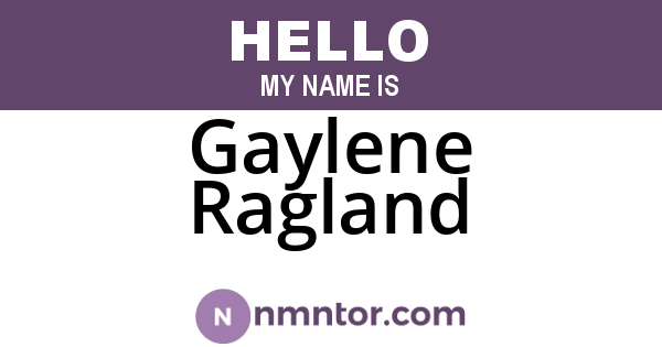 Gaylene Ragland
