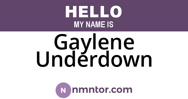 Gaylene Underdown