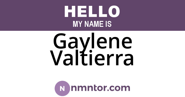 Gaylene Valtierra