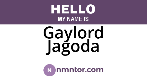 Gaylord Jagoda