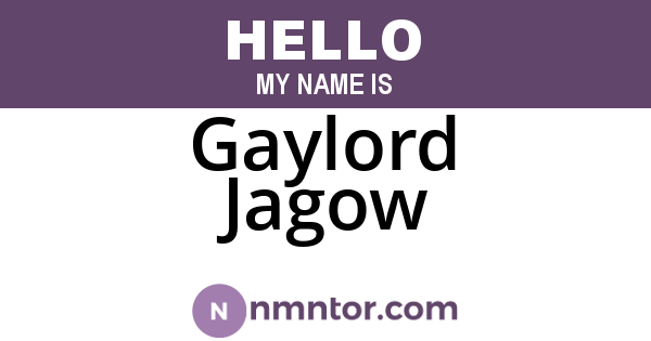 Gaylord Jagow