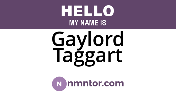 Gaylord Taggart