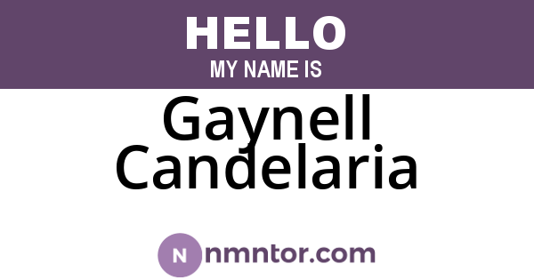 Gaynell Candelaria