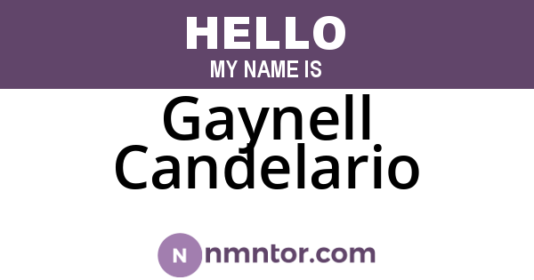 Gaynell Candelario