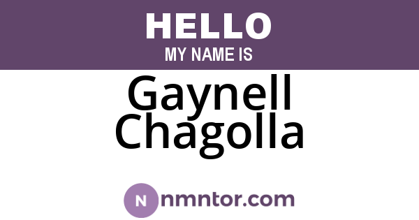 Gaynell Chagolla
