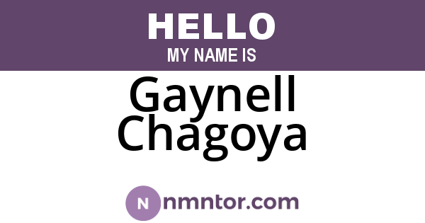 Gaynell Chagoya
