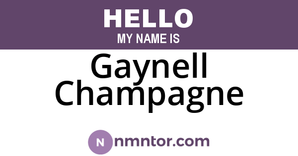 Gaynell Champagne