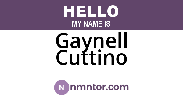 Gaynell Cuttino