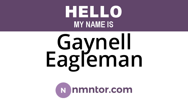 Gaynell Eagleman