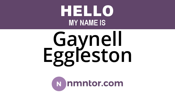 Gaynell Eggleston