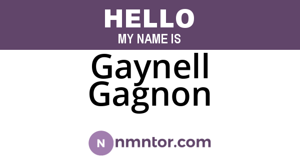 Gaynell Gagnon
