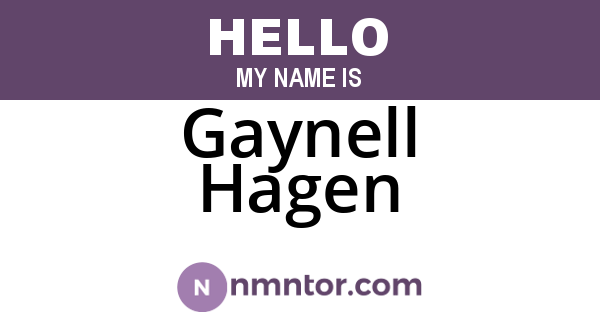 Gaynell Hagen