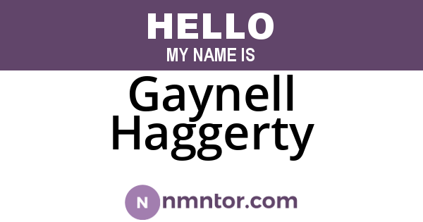 Gaynell Haggerty